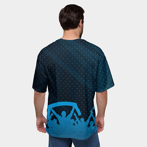 Мужская футболка оверсайз PSG legendary форма фанатов / 3D-принт – фото 4