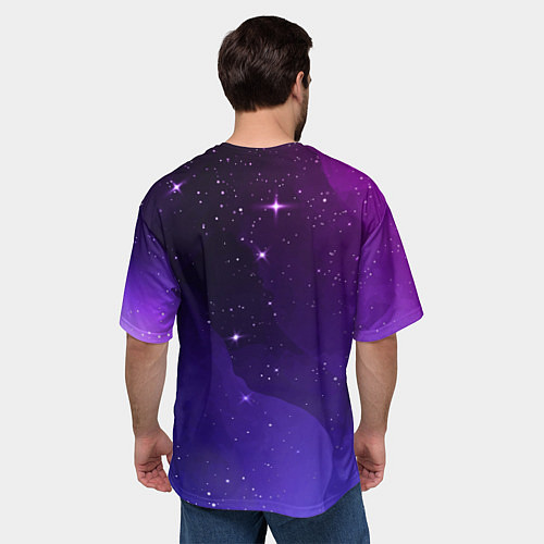 Мужская футболка оверсайз Disturbed просто космос / 3D-принт – фото 4