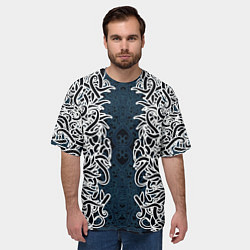 Футболка оверсайз мужская Белый шум, цвет: 3D-принт — фото 2