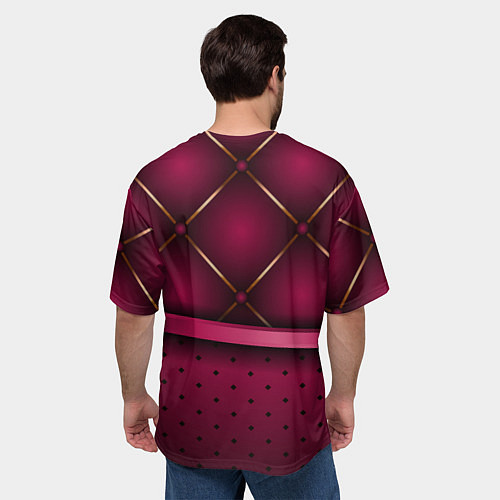 Мужская футболка оверсайз Герб России стиль лакшери / 3D-принт – фото 4