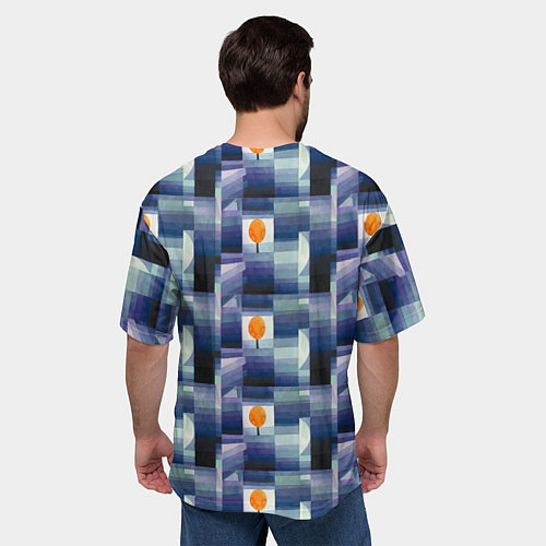 Мужская футболка оверсайз Предвестник осени Пауль Клее, 1922 / 3D-принт – фото 4