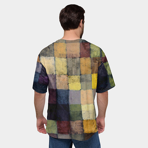 Мужская футболка оверсайз Древний звук картина Пауль Клее, 1925 / 3D-принт – фото 4