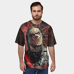 Футболка оверсайз мужская Mick Thomson-Slipknot, цвет: 3D-принт — фото 2