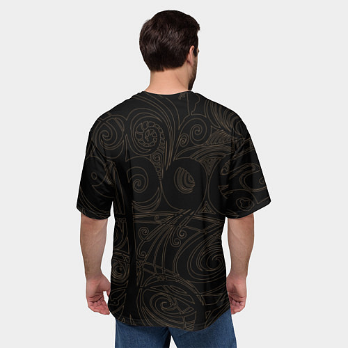 Мужская футболка оверсайз I love Capoeira fighter / 3D-принт – фото 4