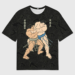 Футболка оверсайз мужская Сумо, цвет: 3D-принт
