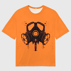 Футболка оверсайз мужская Маска пиротехника, цвет: 3D-принт