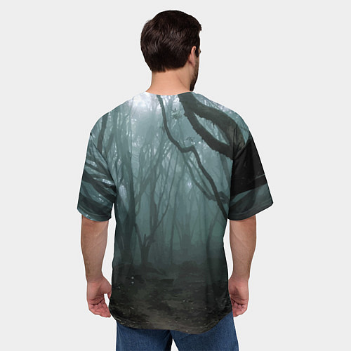 Мужская футболка оверсайз F*ck your halloween! / 3D-принт – фото 4