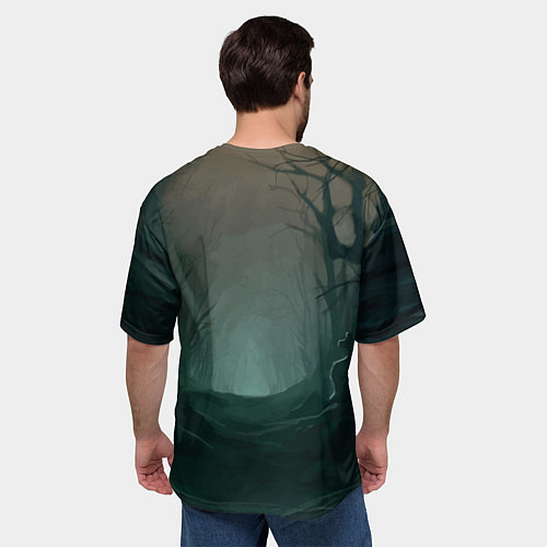 Мужская футболка оверсайз Happy Halloween - Crab / 3D-принт – фото 4