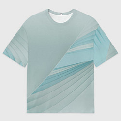 Футболка оверсайз мужская Абстрактные слои листов, цвет: 3D-принт