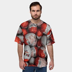 Футболка оверсайз мужская Фон из киндер сюрприз, цвет: 3D-принт — фото 2