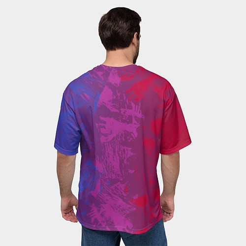 Мужская футболка оверсайз Кошка Фриды Кало из нейросети / 3D-принт – фото 4