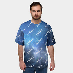 Футболка оверсайз мужская The Expanse pattern, цвет: 3D-принт — фото 2