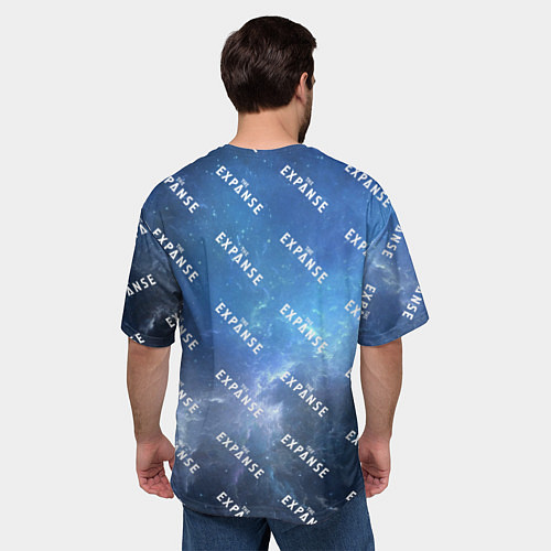 Мужская футболка оверсайз The Expanse pattern / 3D-принт – фото 4