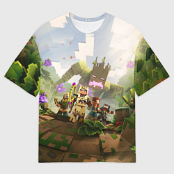 Футболка оверсайз мужская Джунгли - Майнкрафт, цвет: 3D-принт