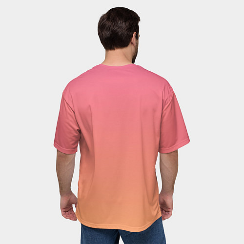 Мужская футболка оверсайз Закатное небо / 3D-принт – фото 4
