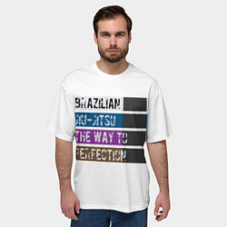 Футболка оверсайз мужская Jiu Jitsu Rank, цвет: 3D-принт — фото 2