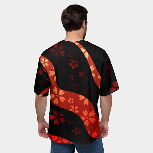 Мужская футболка оверсайз Аса Митака и Демон войны - Человек бензопила / 3D-принт – фото 4