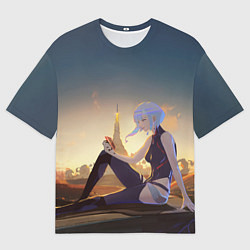 Футболка оверсайз мужская Грустная Люси, цвет: 3D-принт