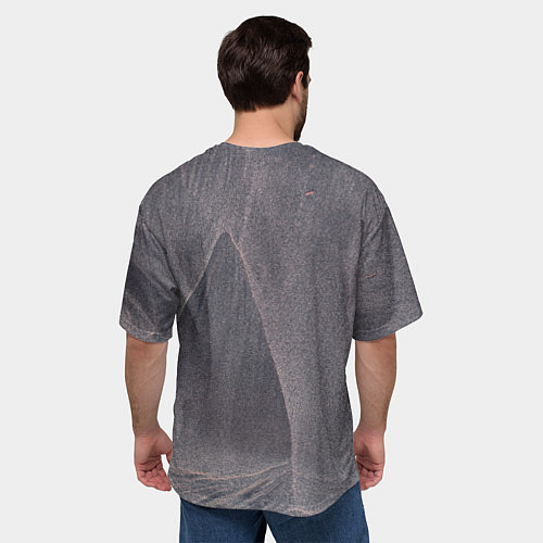 Мужская футболка оверсайз Тёмные туманные блёстки / 3D-принт – фото 4