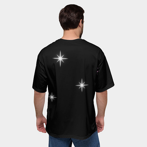 Мужская футболка оверсайз Надпись / 3D-принт – фото 4