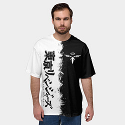 Футболка оверсайз мужская Токийские мстители : Банда Вальгала, цвет: 3D-принт — фото 2