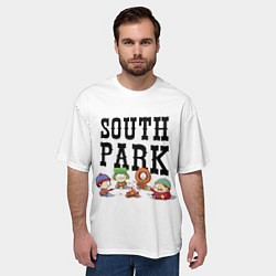 Футболка оверсайз мужская South park кострёр, цвет: 3D-принт — фото 2