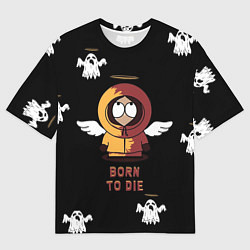 Мужская футболка оверсайз Born to die