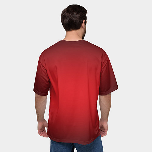 Мужская футболка оверсайз Текст песни Знаешь ли ты / 3D-принт – фото 4