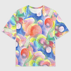 Футболка оверсайз мужская Пузырики, цвет: 3D-принт