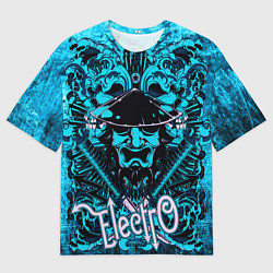 Мужская футболка оверсайз Самурай Electro