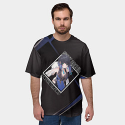 Футболка оверсайз мужская Е Лань в ромбе, цвет: 3D-принт — фото 2