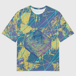 Мужская футболка оверсайз Магический кристалл Бипла