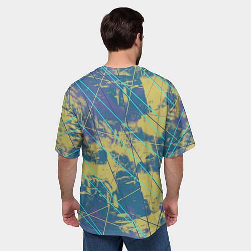 Мужская футболка оверсайз Магический кристалл Бипла / 3D-принт – фото 4