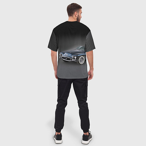 Мужская футболка оверсайз Buick Wildcat - cabriolet / 3D-принт – фото 4