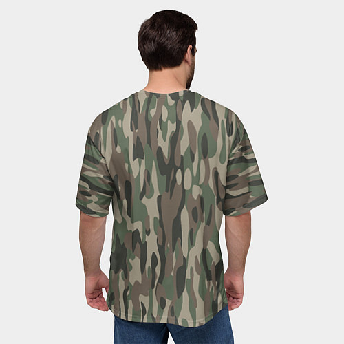 Мужская футболка оверсайз Камуфляж ВСР-93 вертикалка / 3D-принт – фото 4