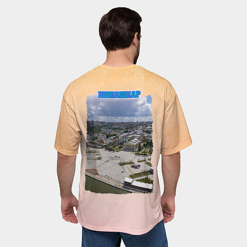 Мужская футболка оверсайз Чебоксары - театр / 3D-принт – фото 4