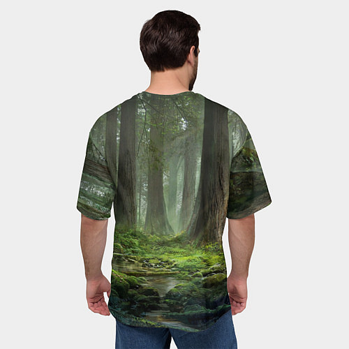 Мужская футболка оверсайз Мудрое Таинственное Дерево / 3D-принт – фото 4