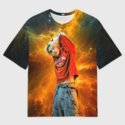 Футболка оверсайз мужская Hyunjin Stray Kids space, цвет: 3D-принт