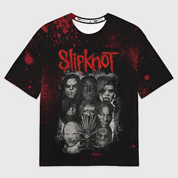 Футболка оверсайз мужская Slipknot dark, цвет: 3D-принт