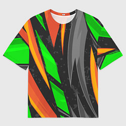 Мужская футболка оверсайз Абстракция