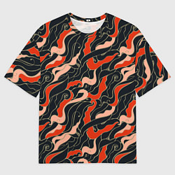 Мужская футболка оверсайз Japanese pattern