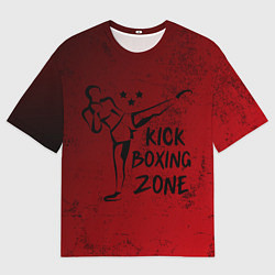 Футболка оверсайз мужская Зона Кикбоксинга, цвет: 3D-принт