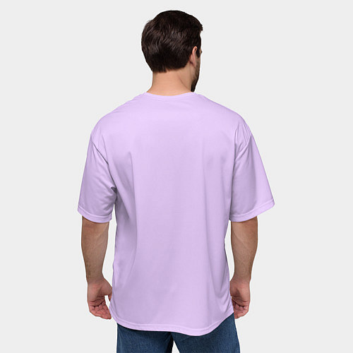 Мужская футболка оверсайз Цифровая лаванда 2023 / 3D-принт – фото 4