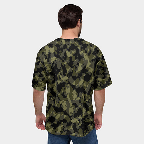 Мужская футболка оверсайз Камуфляж / 3D-принт – фото 4