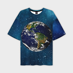 Мужская футболка оверсайз Планета Земля