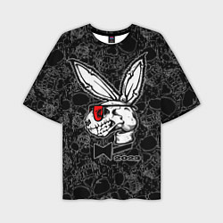 Мужская футболка оверсайз Playboy Skull - Rabbit 2023