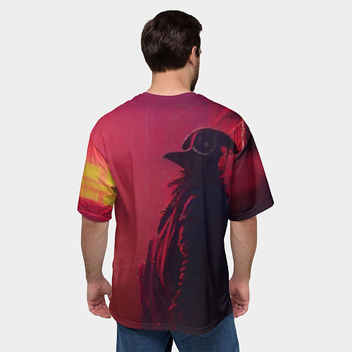 Мужская футболка оверсайз Киберпанк футуристический доктор чумы / 3D-принт – фото 4