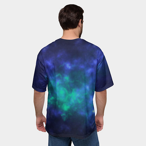 Мужская футболка оверсайз Космический пейзаж во Вселенной / 3D-принт – фото 4