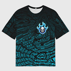 Футболка оверсайз мужская Знак черепа - Блич, цвет: 3D-принт