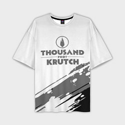 Футболка оверсайз мужская Thousand Foot Krutch логотип, цвет: 3D-принт